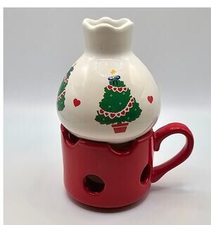 Vintage 80s Gibson Greetings Card Spice of Life Christmas Scent Warmer NEW